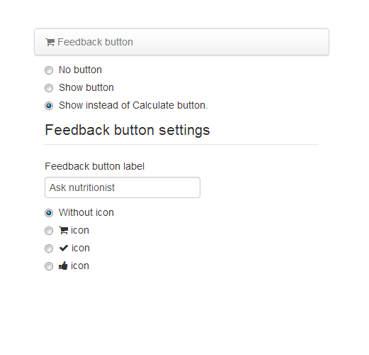 Feedback form
