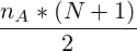 \frac{n_A*(N+1)}{2}